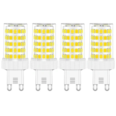 Afbeelding van RANBOO G9 LED lamp, 10 W, 800 lm, koudwit, 6000 K, komt overeen met 50 W 100 halogeen, AC 220 240 V, niet dimbaar, flikkervrij, maïslampen voor kroonluchters, plafondlampen, wandlampen, set van 4