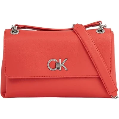 Afbeelding van Calvin Klein Relock Crossboody Handtas, Dames, Maat: One Size, Aurora red