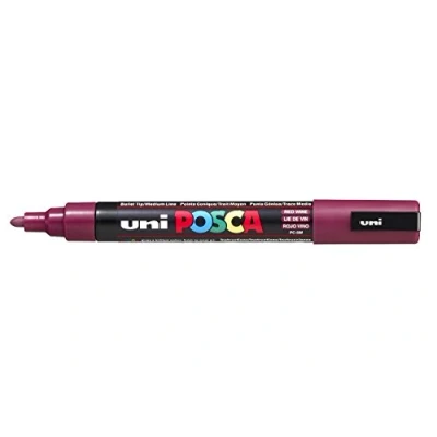 Afbeelding van Uni ball Paint Marker Op Waterbasis Posca Pc 5m Wijnrood Paintmarker
