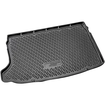 Afbeelding van Recambo Kofferbakmat van hoogwaardig rubber voor VW T Cross C11, vanaf 2018, Vario vloer bovenste positie, perfecte pasvorm met rand