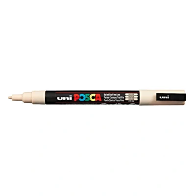 Image de uni ball Marqueur peinture POSCA PC 3M, beige
