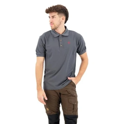 Afbeelding van Crowley Piqué Polo Heren Mountain Grey 300 S Groen Outdoor Shirt