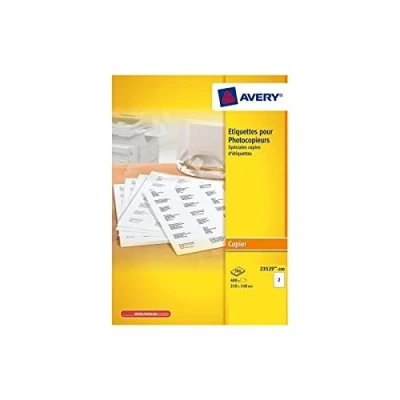 Afbeelding van Kopieeretiket Avery 210x148mm 200 vel 2 etiketten per wit
