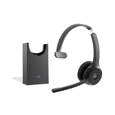 Afbeelding van Cisco HS WL 721 BUNAS C hoofdtelefoon/headset Draadloos Hoofdband Kantoor/callcenter Bluetooth Oplaadhouder Zwart