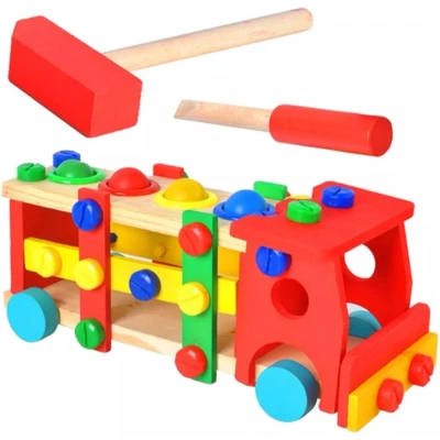 Afbeelding van Ruhhy Educatieve houten vrachtwagen 22372