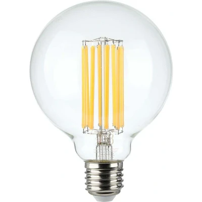 Afbeelding van V TAC VT 1993 N LED Lampen G95 Bol E27 IP20 Helder 6 Watt 600 Lumen 3000K 2 Jaar