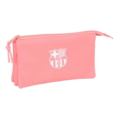 Afbeelding van Pennenetui met 3 vakken F.C. Barcelona Koraal 22 x 12 cm