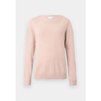 Afbeelding van VILA Viril O NECK Trui, Dames, Maat: Small, Misty rose melange