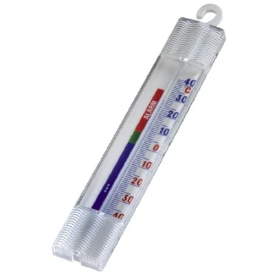 Afbeelding van Hama Xavax Analoge thermometer voor koelkasten of vrieskasten (voor ophangen aan koelkasten, vrieskasten, wijnkelder, minibar, min. 35 graden, maximaal 40 graden) wit