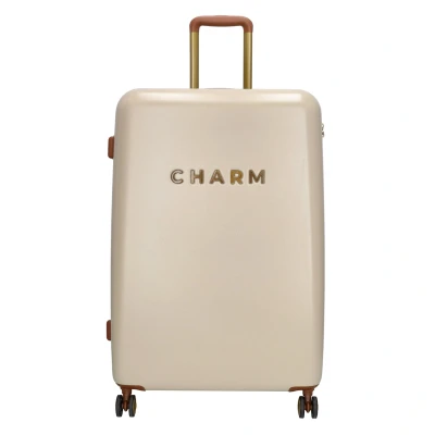 Afbeelding van Charm London Travel Trolley L beige Harde Koffer