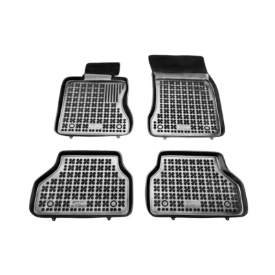 Afbeelding van REZAW PLAST 200703 Vloermatset Rubber voor en achter 4 Zwart Op maat gemaakt BMW: 5 Saloon