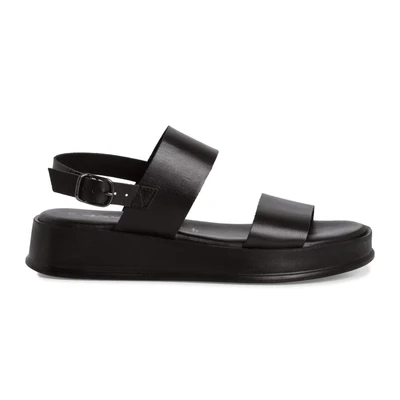 Afbeelding van Tamaris Sandalen met plateauzool, Dames, Maat: 38, Black Leer