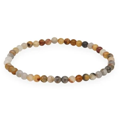 Afbeelding van Lebensquelle Plus Mini kogelarmband, 4 5 mm, hoogwaardige edelsteenarmband, Edelsteen
