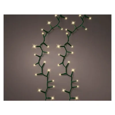 Afbeelding van 60 meter buitenverlichting met 3000 LEDs in soft gold en handige timer