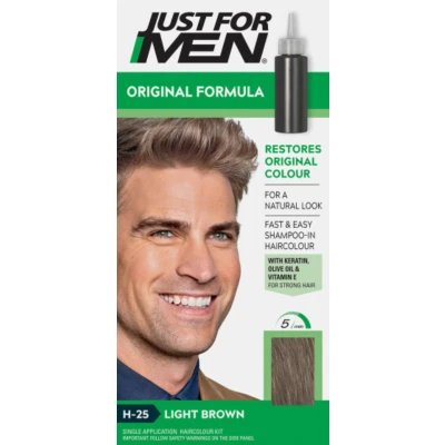 Afbeelding van Just For Men Original Formula Haarkleuring H 25 LIGHT BROWN
