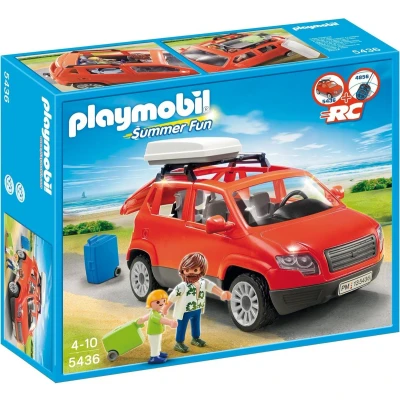 Afbeelding van Gezinswagen met dakkoffer / Voiture avec coffre de toit