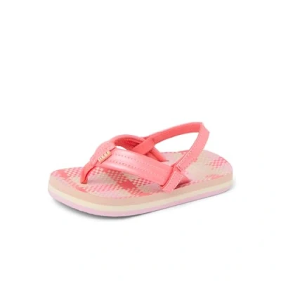 Afbeelding van Reef LITTLE AHI pink plaid Meisjes Slippers