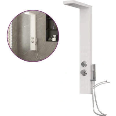 Afbeelding van Douchepaneelsysteem aluminium wit