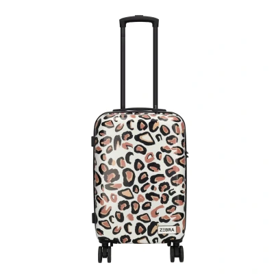 Afbeelding van Zebra Travel Cabin Trolley leopard Harde Koffer