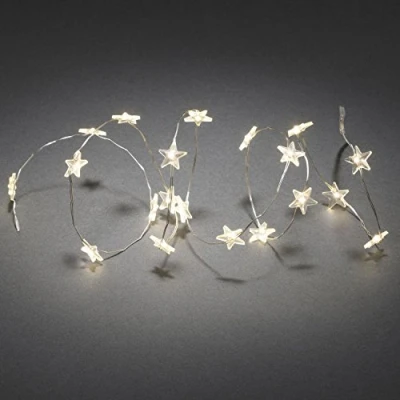 Afbeelding van Konstsmide Lichtsnoer Sterretjes 20 Led 133 Cm Staal Transparant