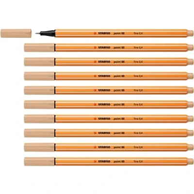 Afbeelding van STABILO point 88 Premium Fineliner Fine 0,4 mm Nude Doos 10 stuks