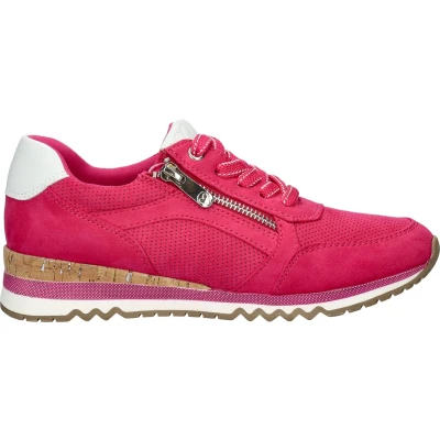 Afbeelding van Marco Tozzi Sneakers laag, Dames, Maat: 41, Pink Imitatieleer/ textiel