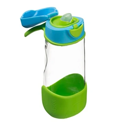 Afbeelding van b.box Sportdrinkfles en Waterfles Eenvoudig Vast te Houden Fles met Lekvrij Deksel Cool Modern Kindvriendelijk Ontwerp, Kantel Neem een Slokje 450 ml