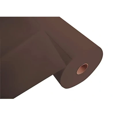 Image de Pro Nappe Réf R732411I tête à jetable en non tissé spunbond Carton de 4 rouleaux 24 M long X 0,4 large prédécoupé tous les 1,20 Représente 20 têtes Couleur chocolat