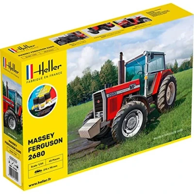Afbeelding van 1:24 Heller 57402 Massey Ferguson 2680 tractor Starter Kit Plastic Modelbouwpakket