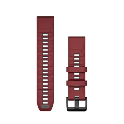 Afbeelding van Garmin QuickFit 22 Watch Bands, Marsala/Graphite Silicone