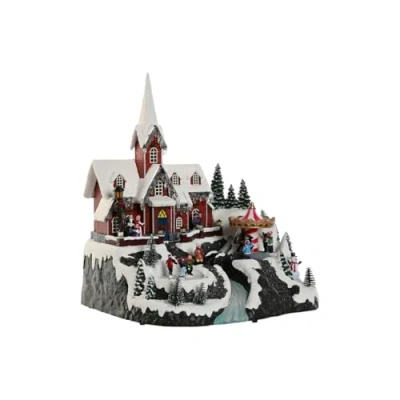 Afbeelding van Kerstversiering Home ESPRIT Multicolour Muzikaal 33 X 31 38 cm