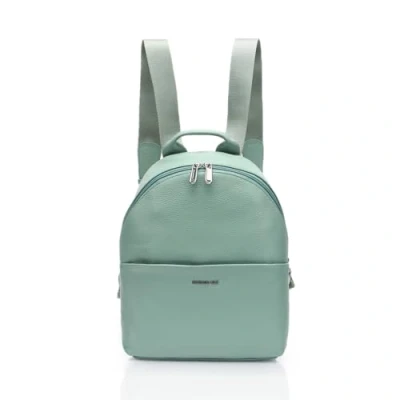 Afbeelding van MANDARINA DUCK Leren Vrije tijd Rugzak Mellow Leather Backpack Iceberg Green Mintgroen