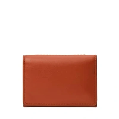 Afbeelding van FOSSIL Kaarthoes Portemonnee Westover Snap Bifold Orange Terracotta