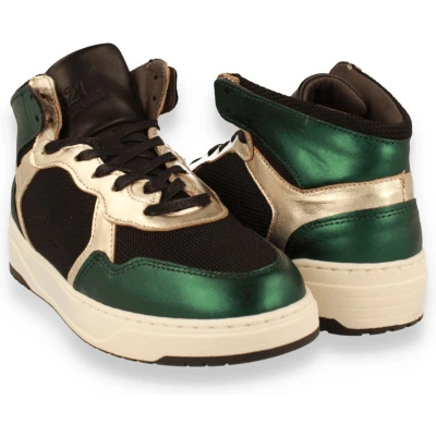 Afbeelding van Fartlek CDLW232060 Vrijetijdsschoenen Dames Dark Green Black300 38 Groen Schoenen