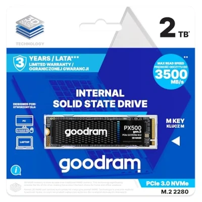 Afbeelding van Goodram PX500 GEN.3 SSDPR 02T 80 G3 (2050 GB, M.2 2280), SSD