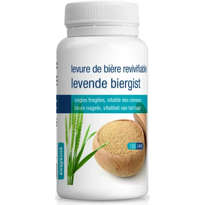 Image de Levure De Bière Vivante (120 Capsules) Retour Gratuit Sous 30 Jours Purasana