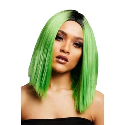 Afbeelding van Fever Kylie Two Toned Blend Lime Green Pruik Groen