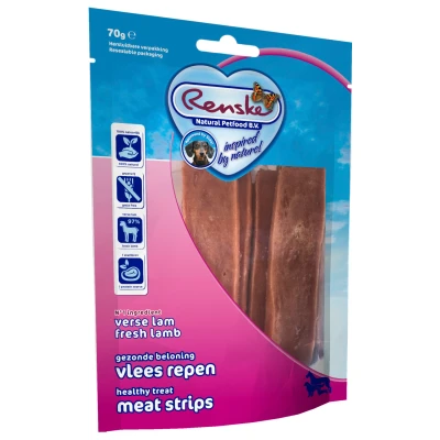 Afbeelding van Renske Gezonde Beloning Vlees Strip Lam 70 GR