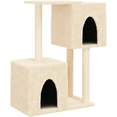 Afbeelding van Kattenmeubel met sisal krabpalen 86 cm crmekleurig