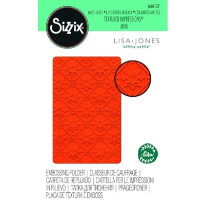 Afbeelding van Sizzix Multi Mini Embossing Folder Mosaic 666137 Lisa Jones (01 23)
