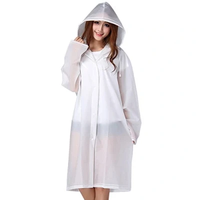 Afbeelding van Bramble Herbruikbare Regenponcho voor Volwassenen (Transparant EVA) Regenjas, Regencape, Mackintosh Camping, Wandelen, Festivals, Fiets, Motorfiets