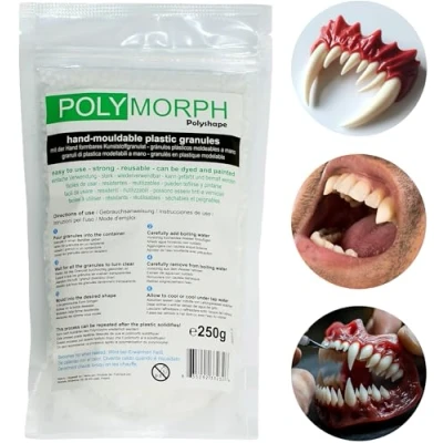 Afbeelding van Polyshape polymorph zak met thermovormbaar kunststofgranulaat, 250 g
