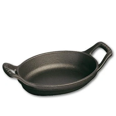 Afbeelding van Staub Mini Schotel , Ovaal 15 Cm Zwart