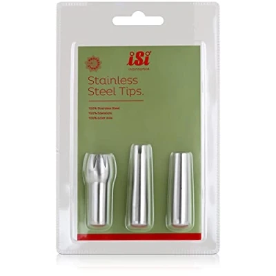 Afbeelding van Isi Spuitmondjes Rvs Blister 3 Stuks