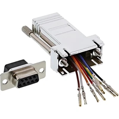 Afbeelding van InLine Adapter (RJ45, 9 cm), Data + Video Adapter, Grijs