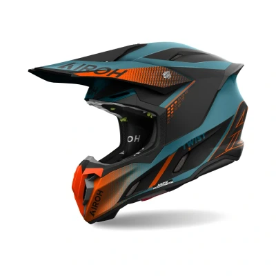 Afbeelding van Airoh Twist 3.0 Shard Orange Blue M Maat Helm