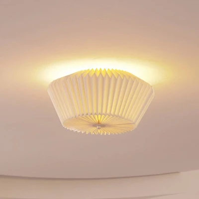 Afbeelding van Lindby plafondlamp 1licht Papier H: 22 cm E27 wit