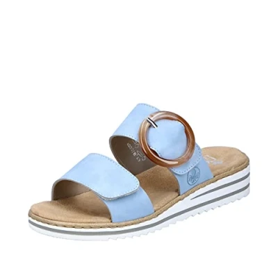 Afbeelding van Rieker Damesslippers V0692, Blauw