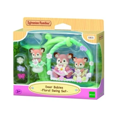 Afbeelding van Sylvanian Families 5801 Baby hertjes bloemen schommel