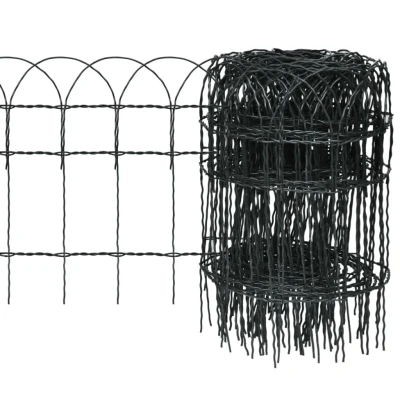 Afbeelding van Borderafscheiding 25x0,4 m gepoedercoat ijzer